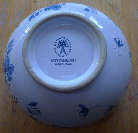 Mottahedeh bulb bowl base