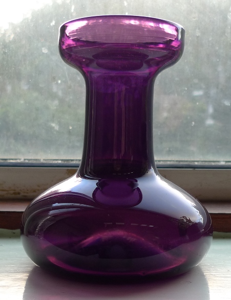 purple hyacinth vase