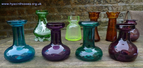 antique hyacinth vases